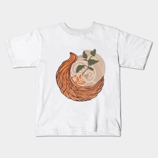 Enchanted Floral Fox Design No. 707 Kids T-Shirt